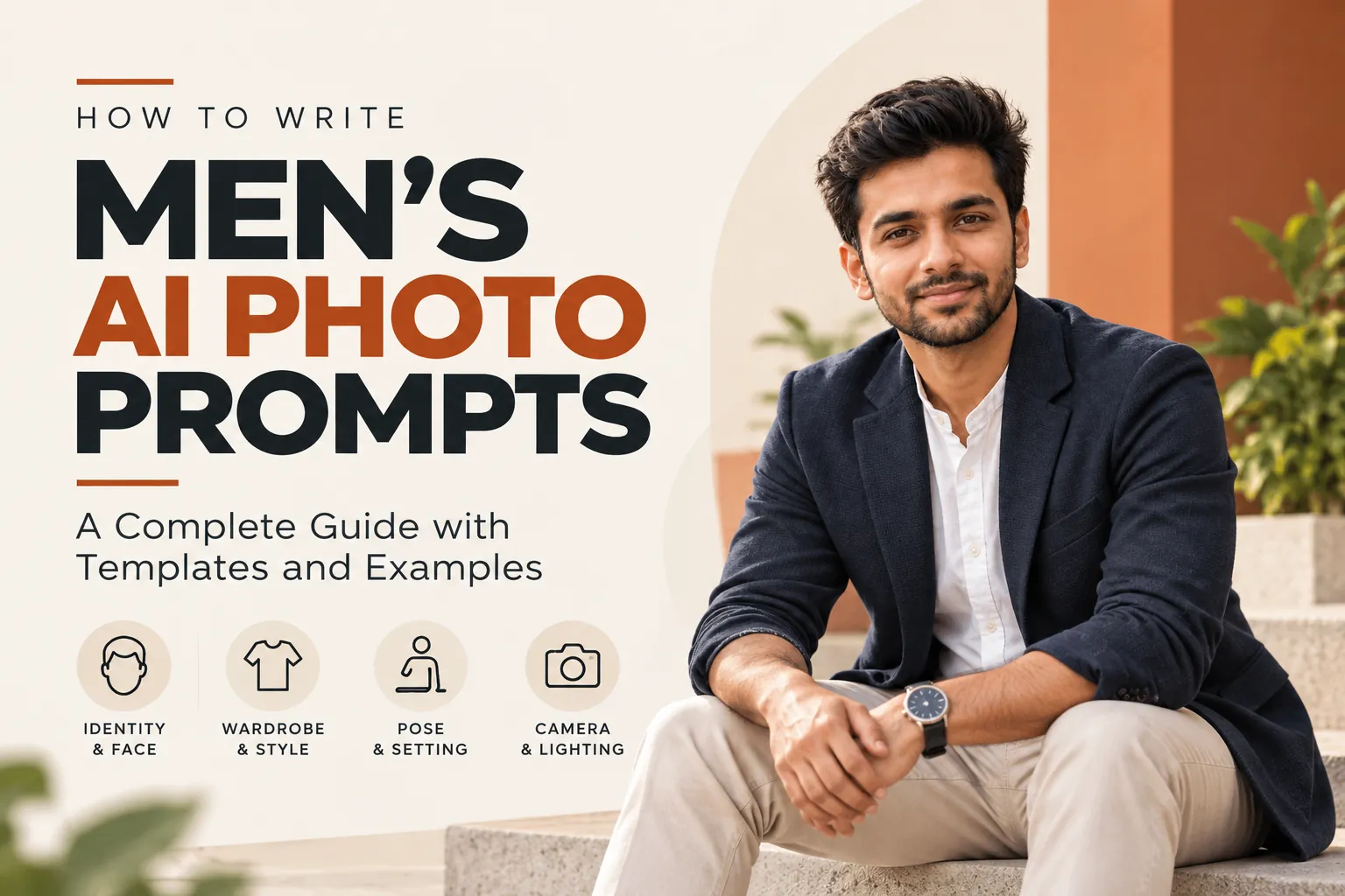Gemini man prompt photorealistic portrait of a young South Asian man in flannel